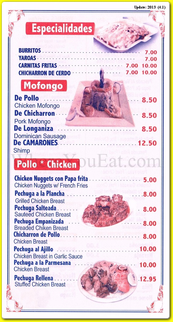 menu image