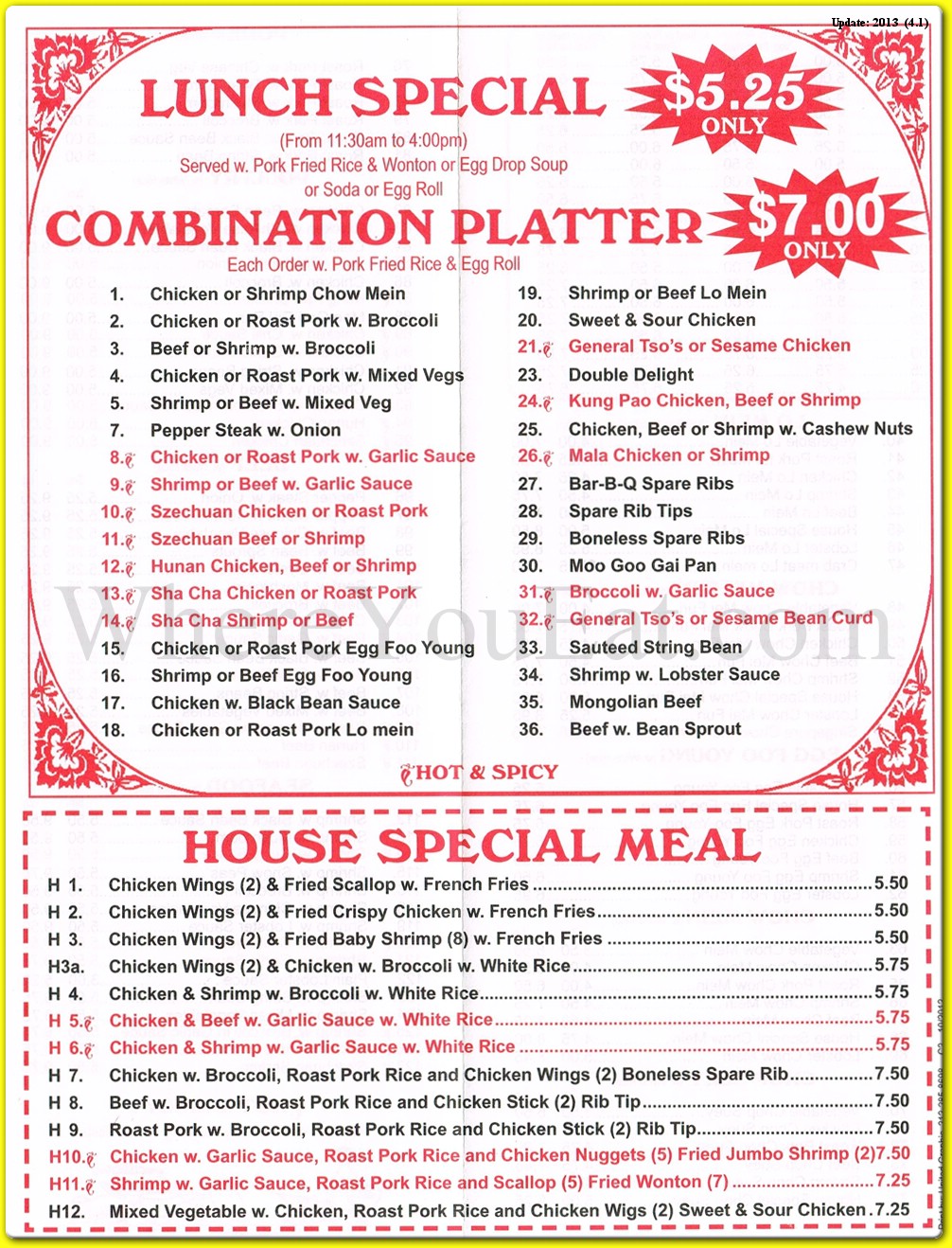 menu image