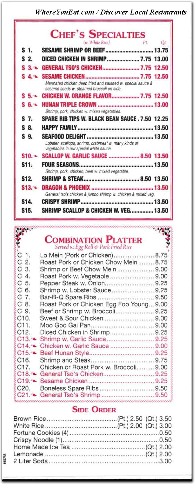 menu image