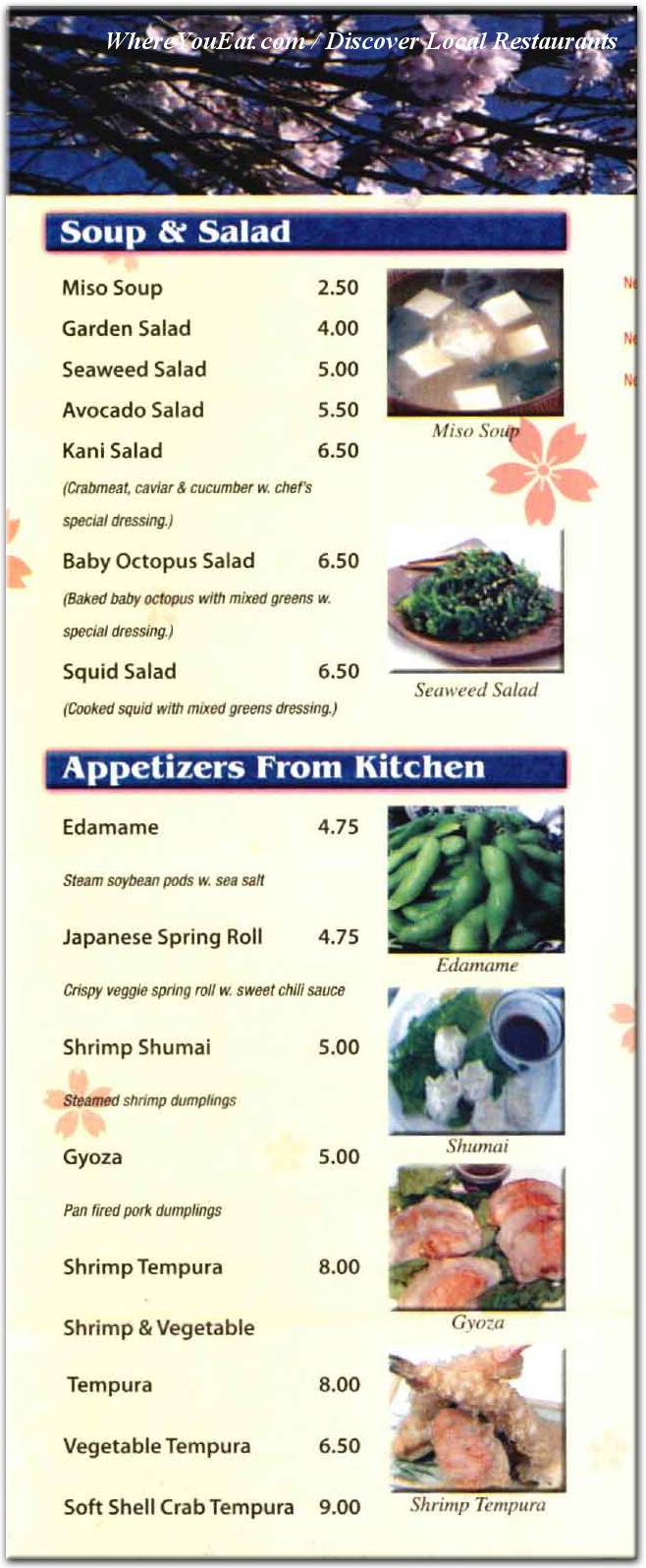 menu image