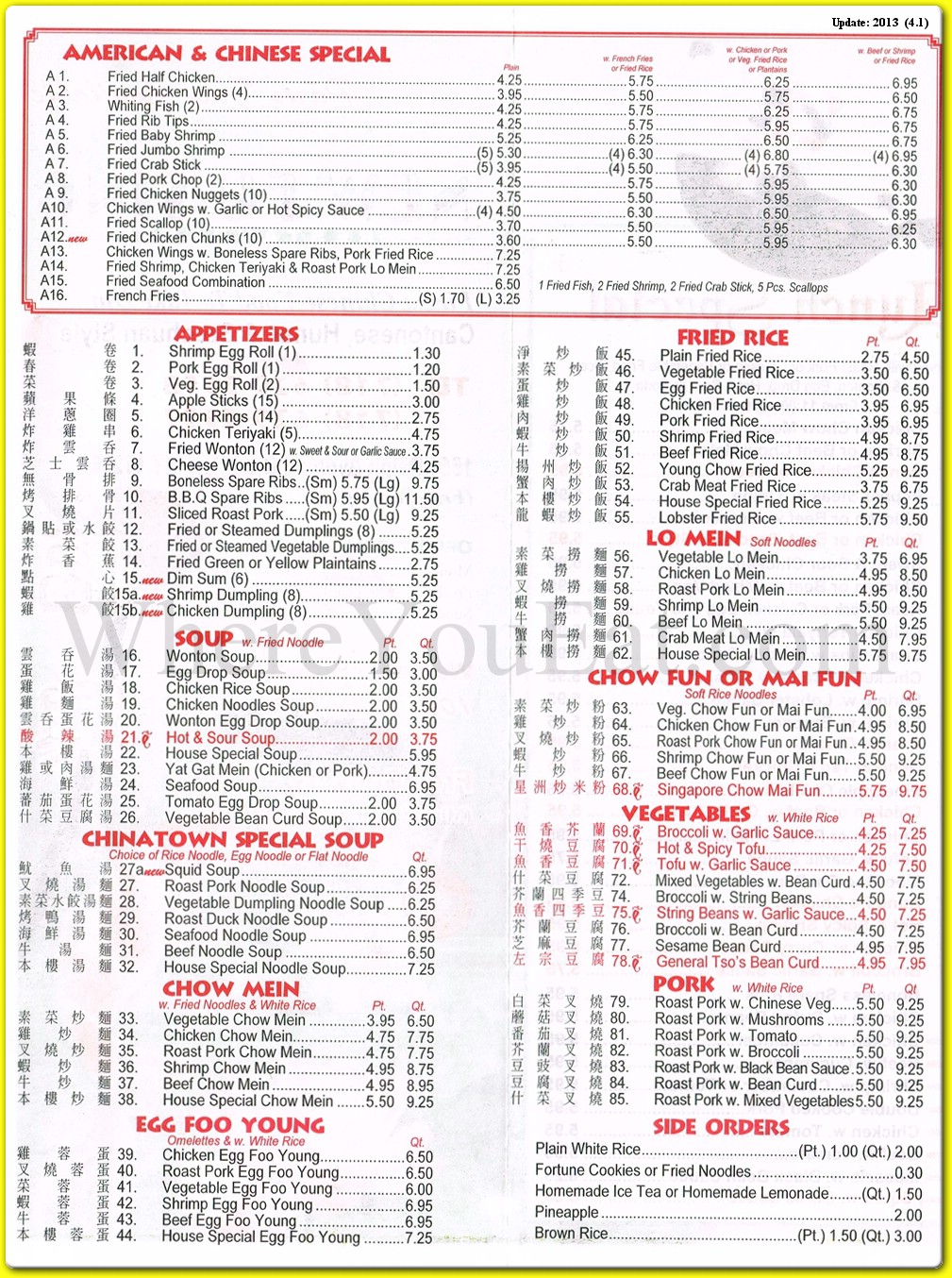 menu image