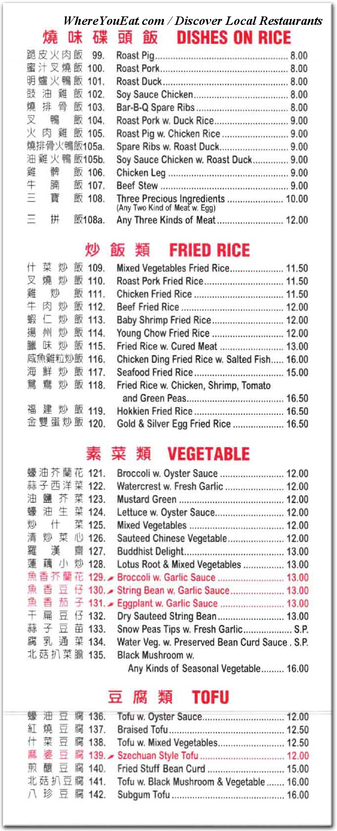 menu image