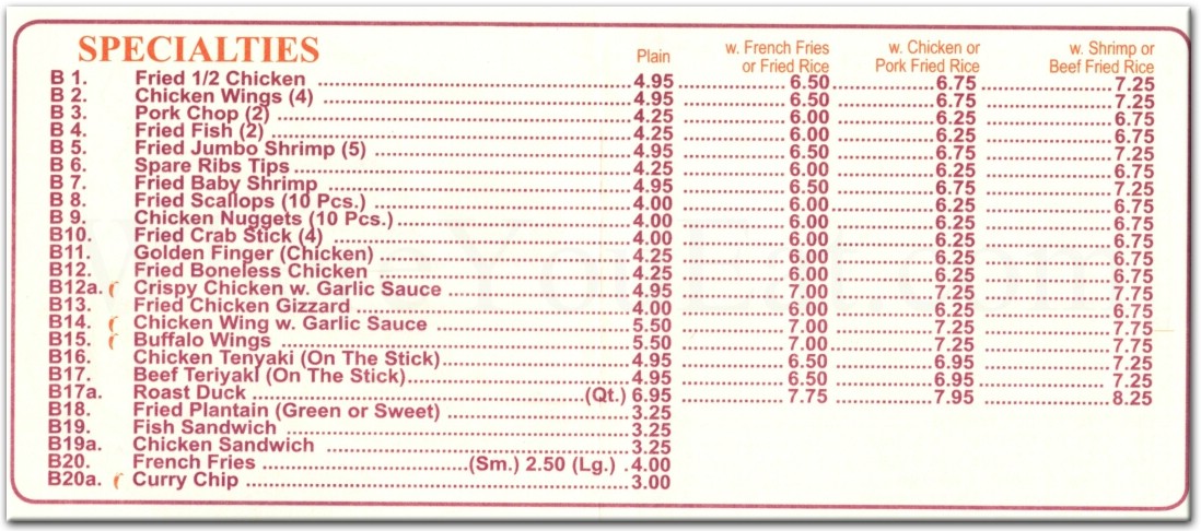 menu image