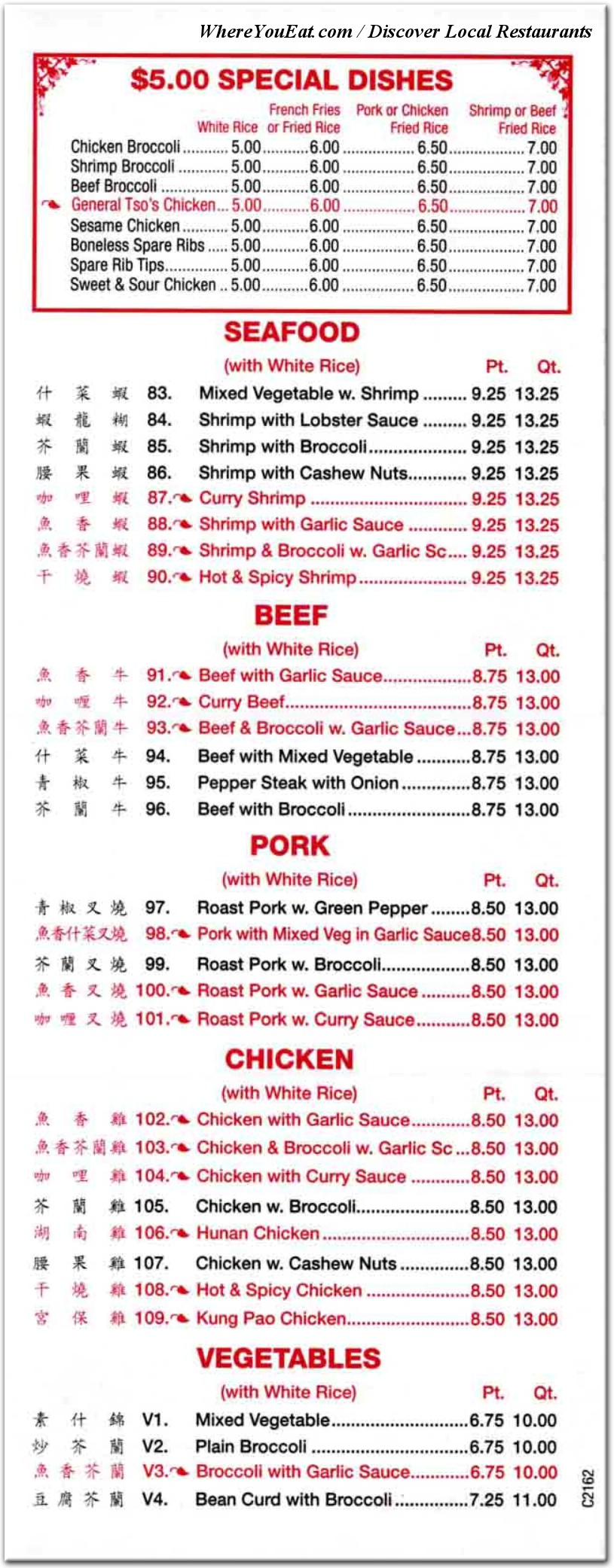 menu image