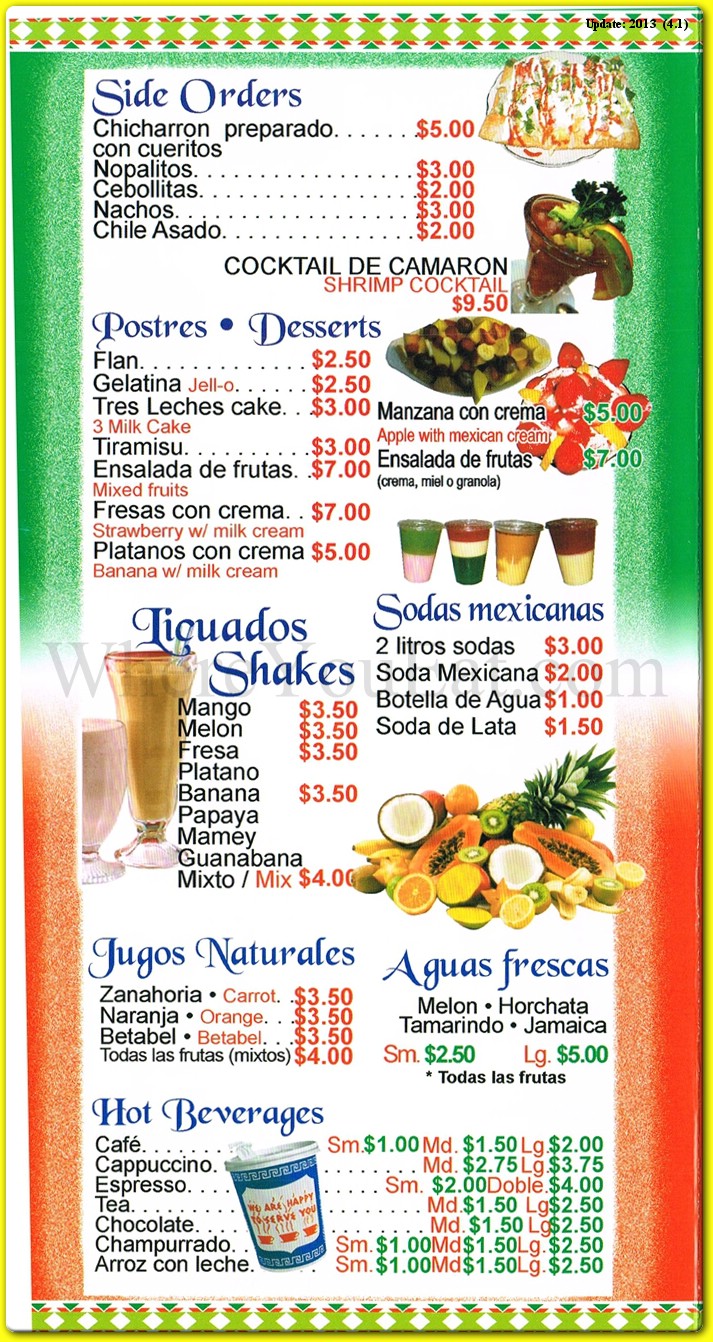 menu image