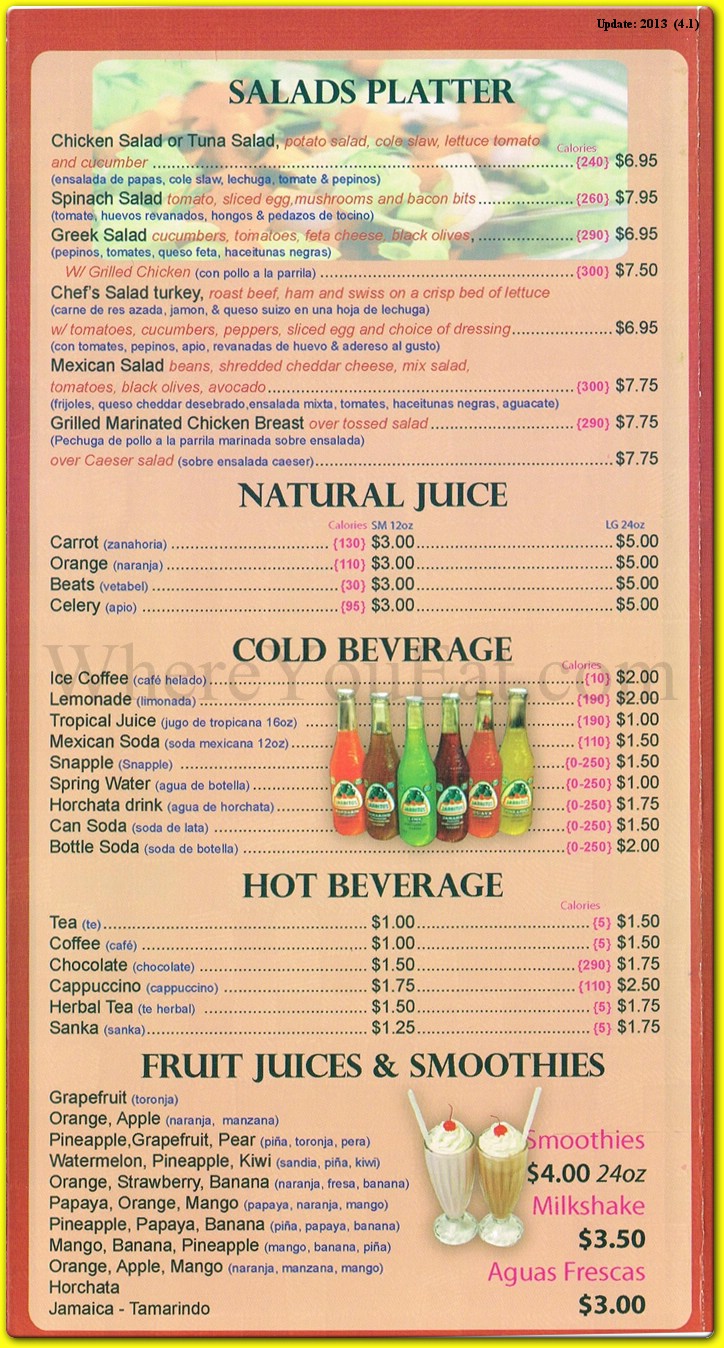 menu image