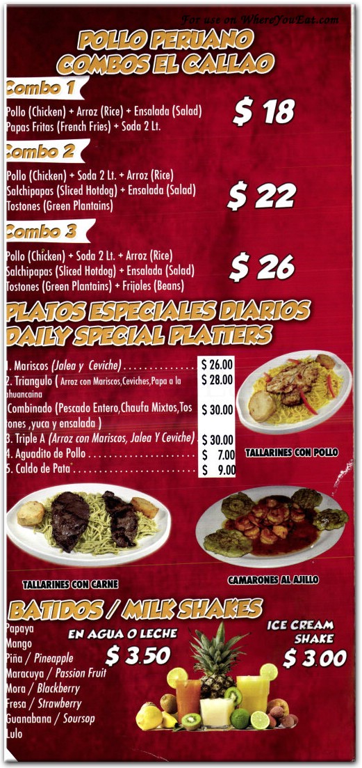 menu image