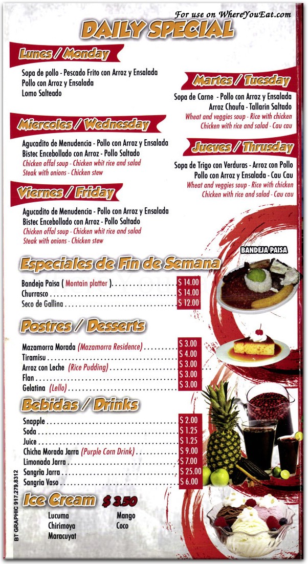 menu image