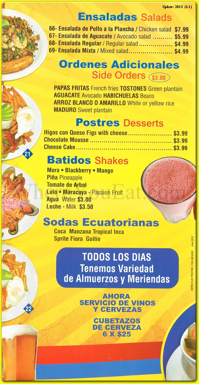 menu image