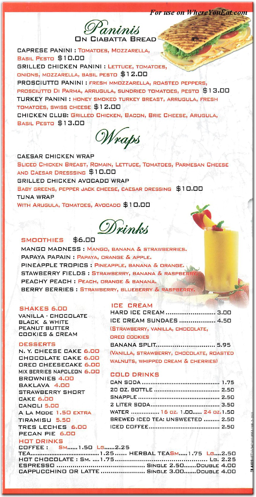 menu image