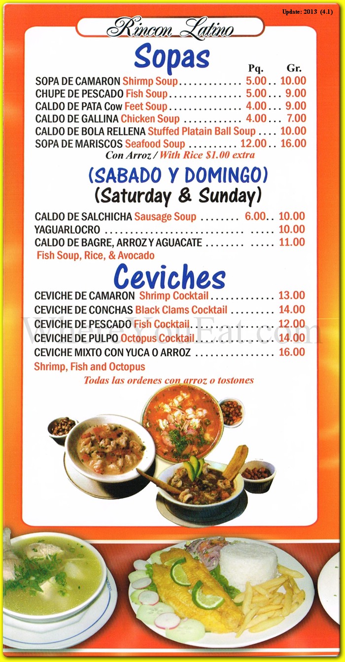 menu image