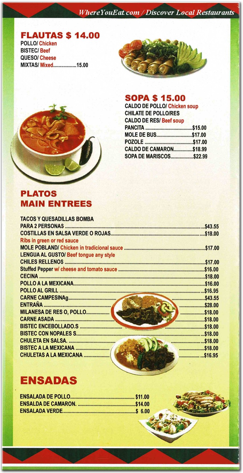 menu image