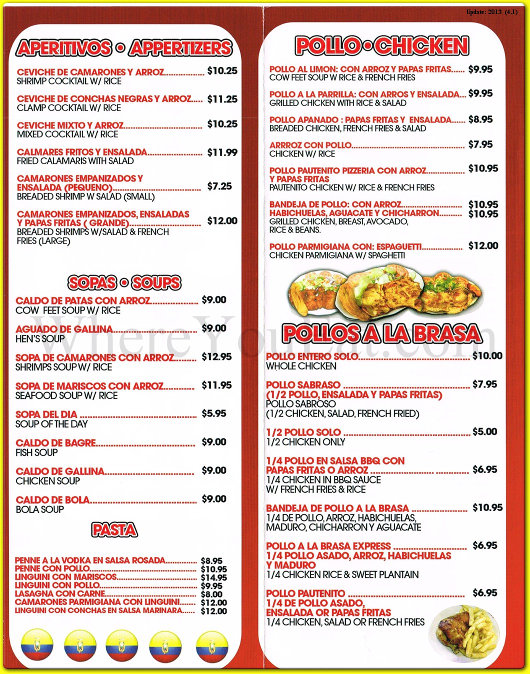 menu image