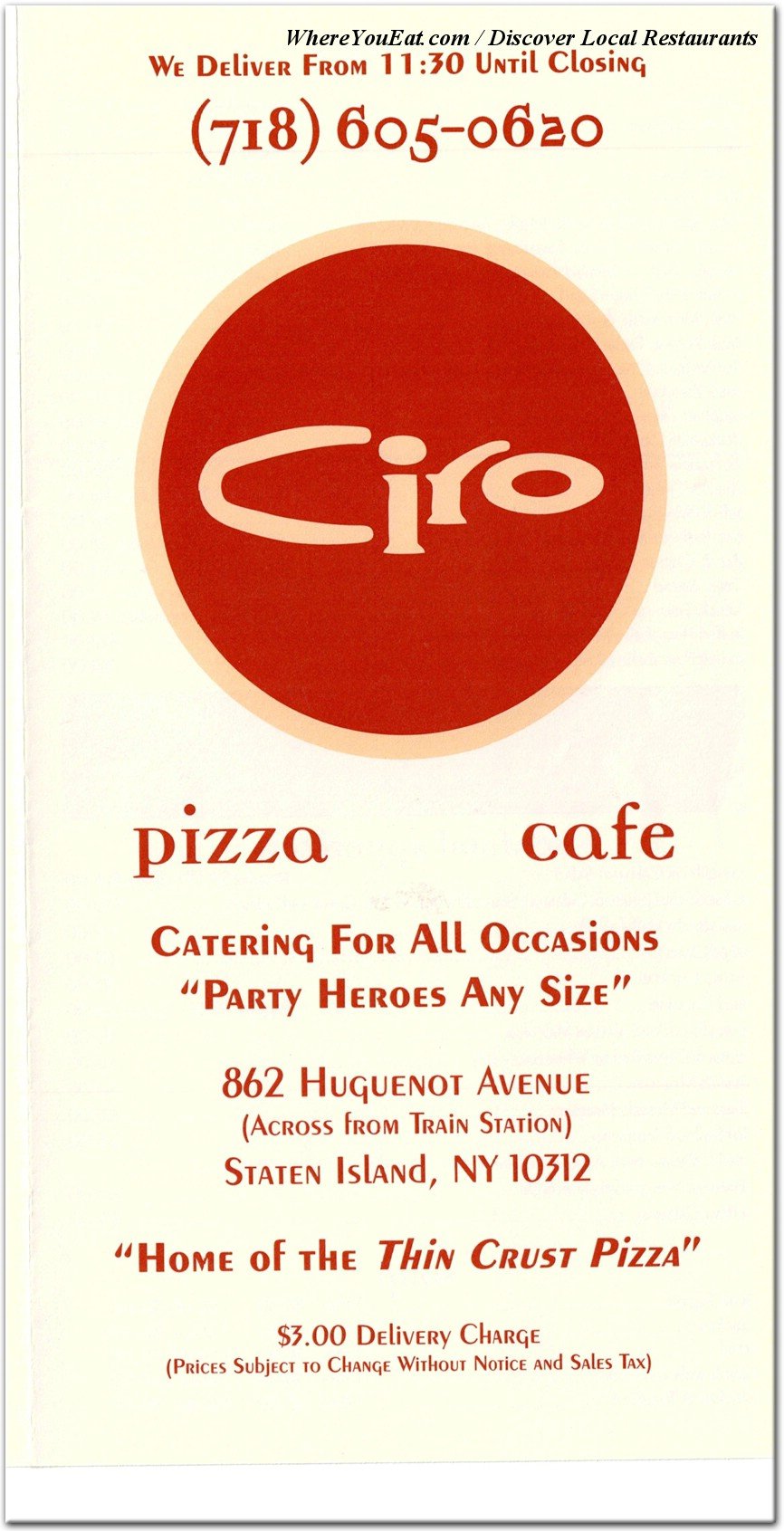 menu image