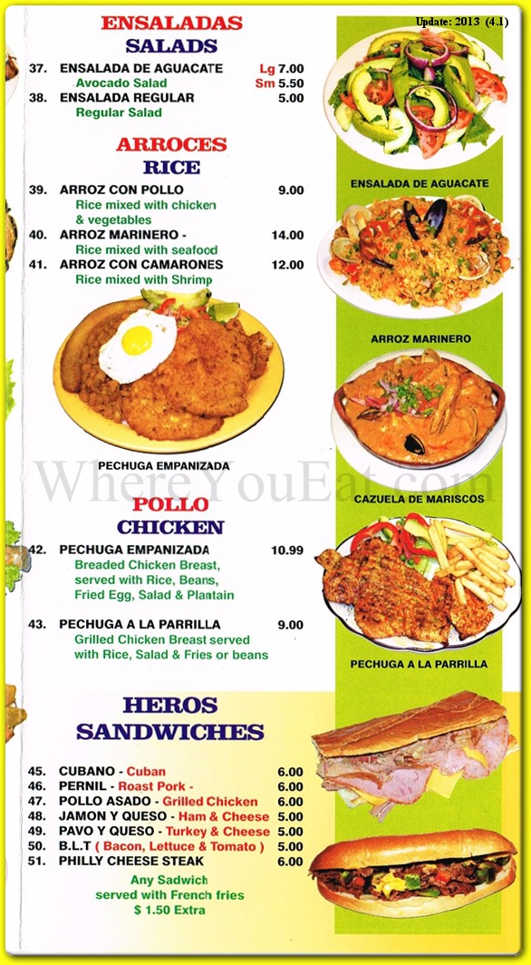 menu image