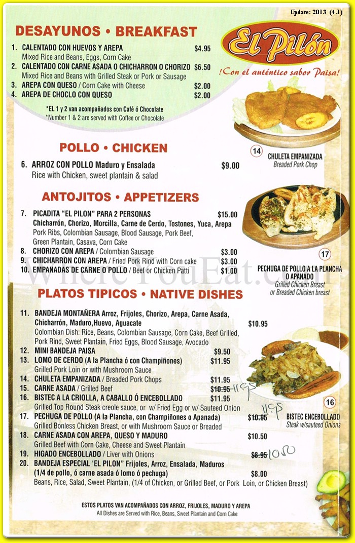 menu image