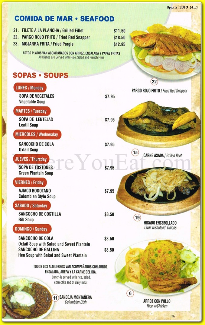 menu image