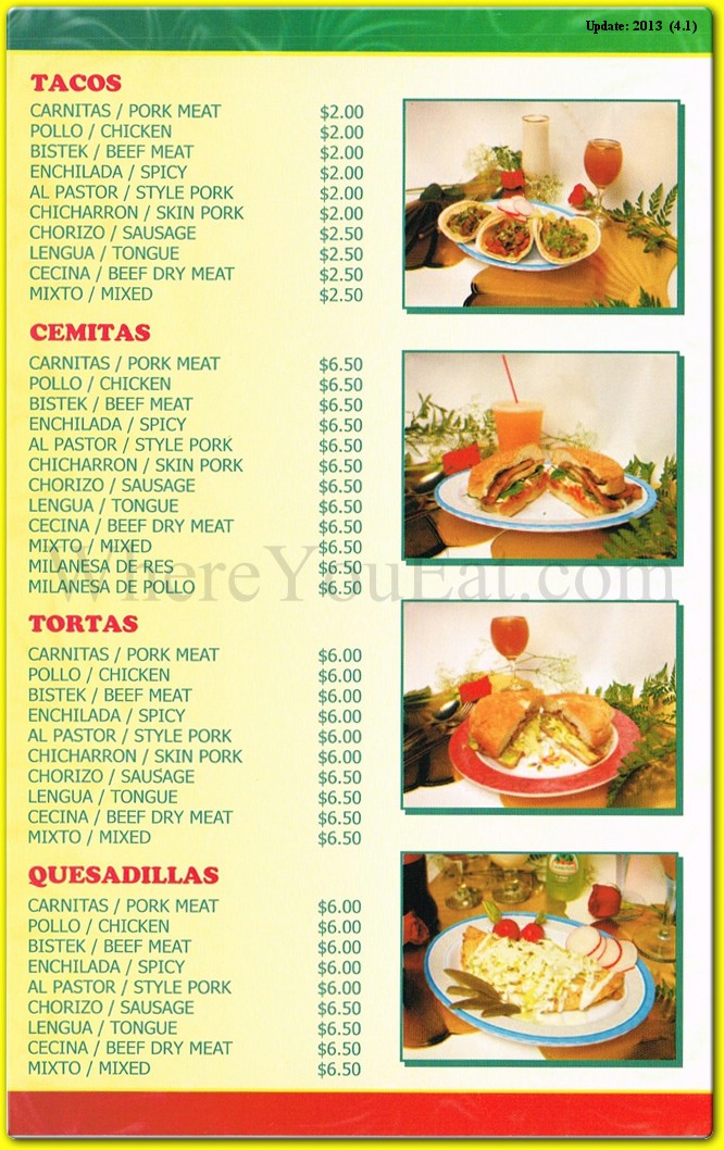 menu image