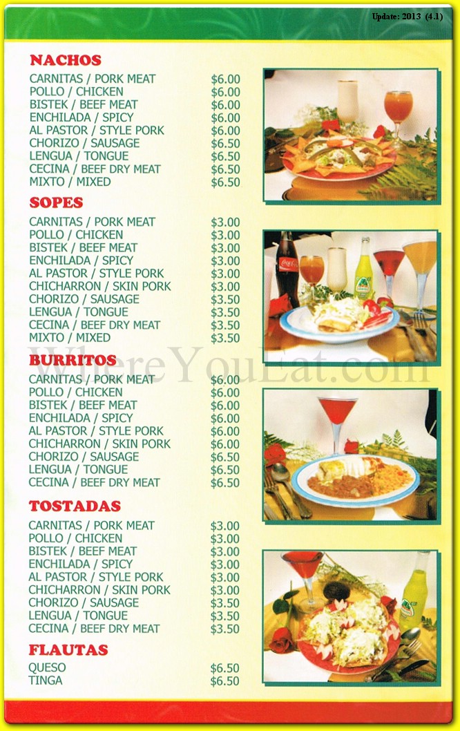 menu image