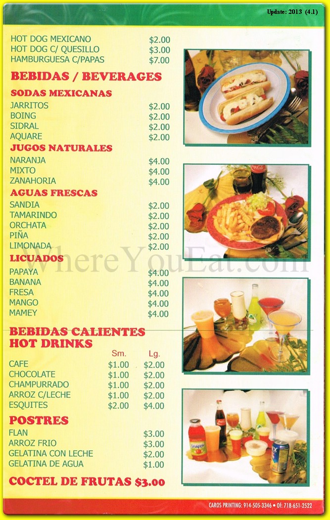 menu image