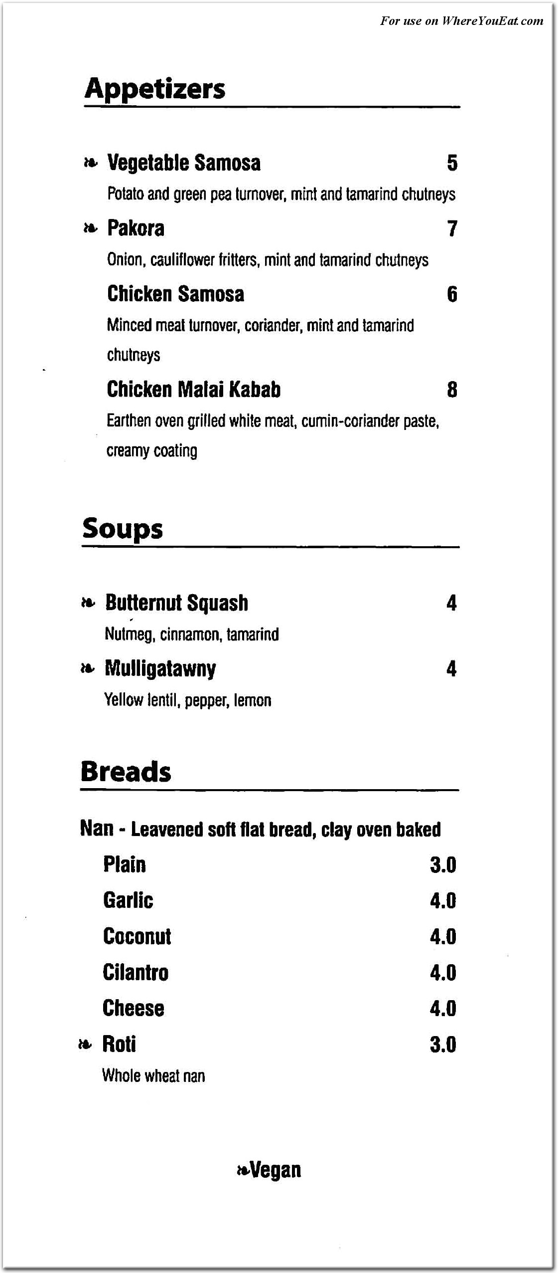 menu image