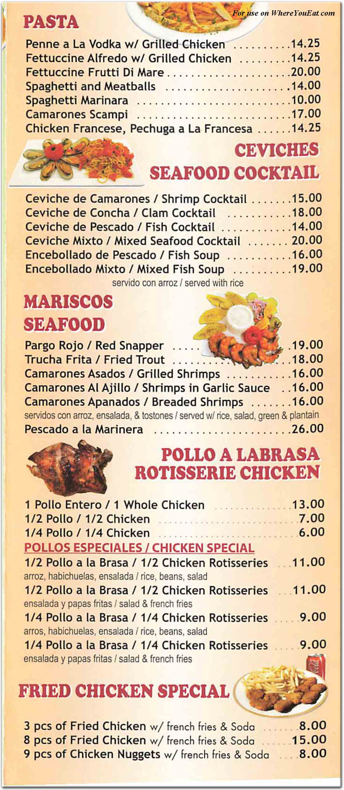 menu image