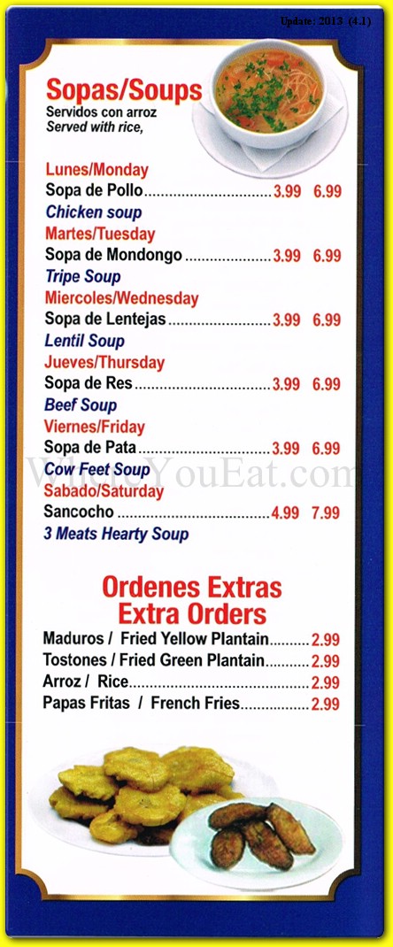 menu image