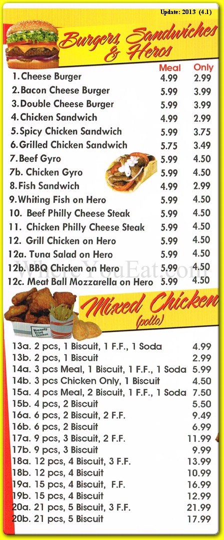 menu image