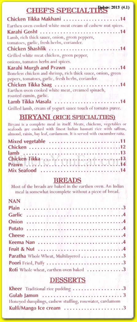 menu image