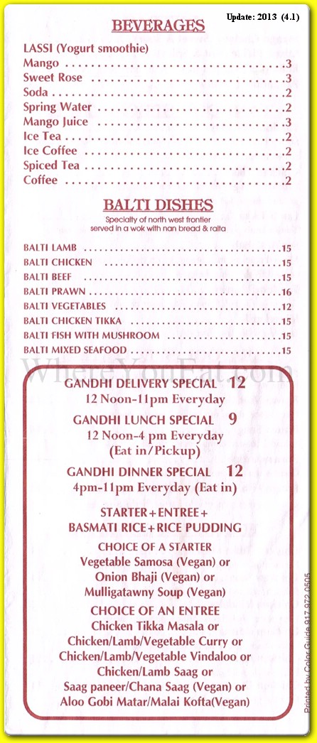 menu image