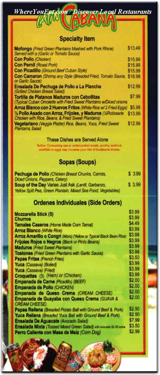 menu image