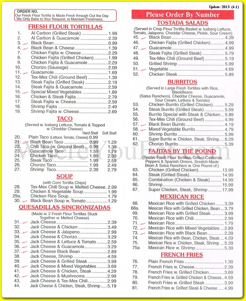 menu image