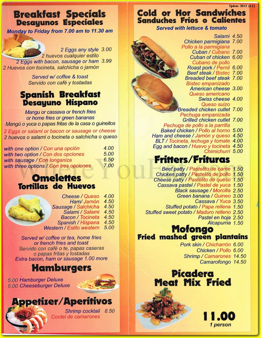 menu image