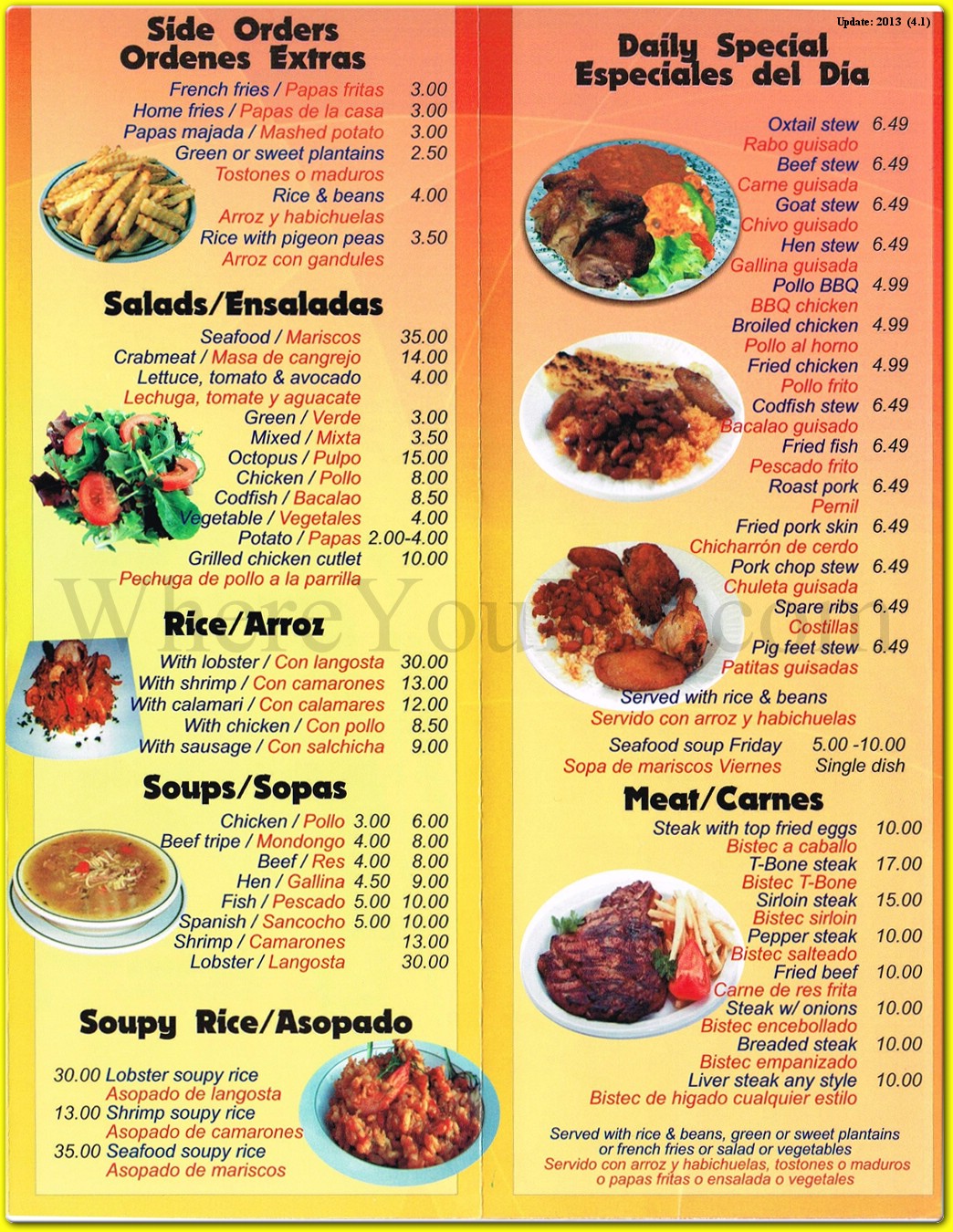 menu image