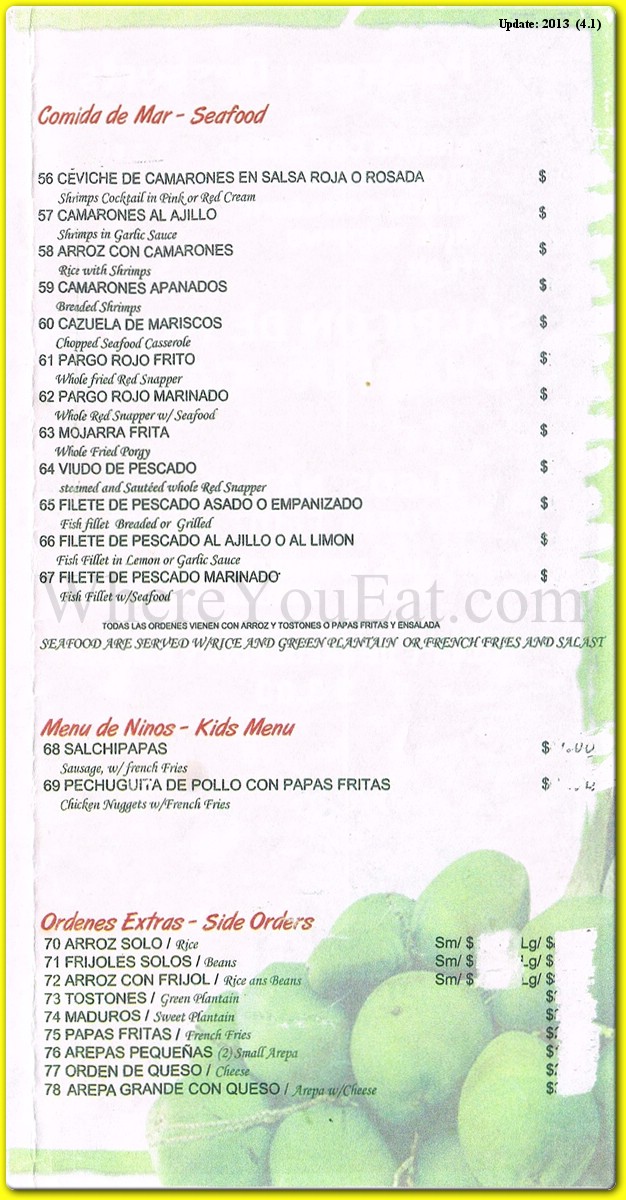 menu image