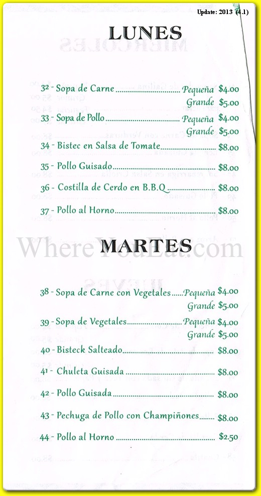 menu image