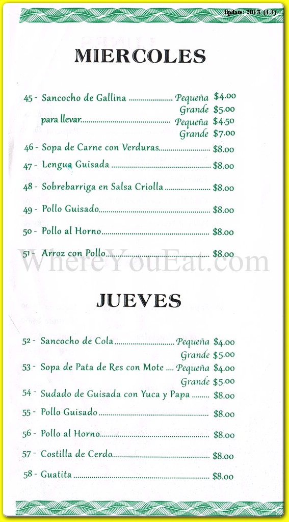 menu image