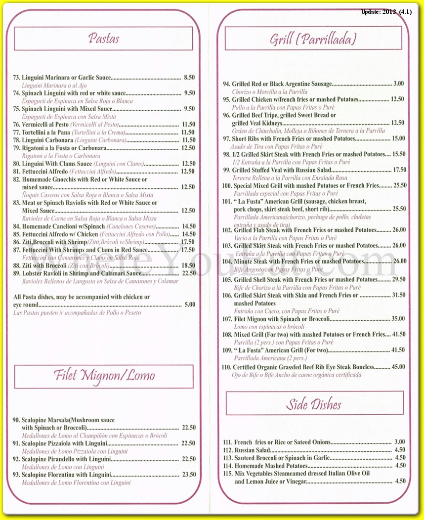 menu image