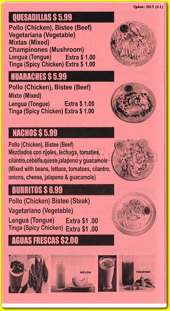 menu image