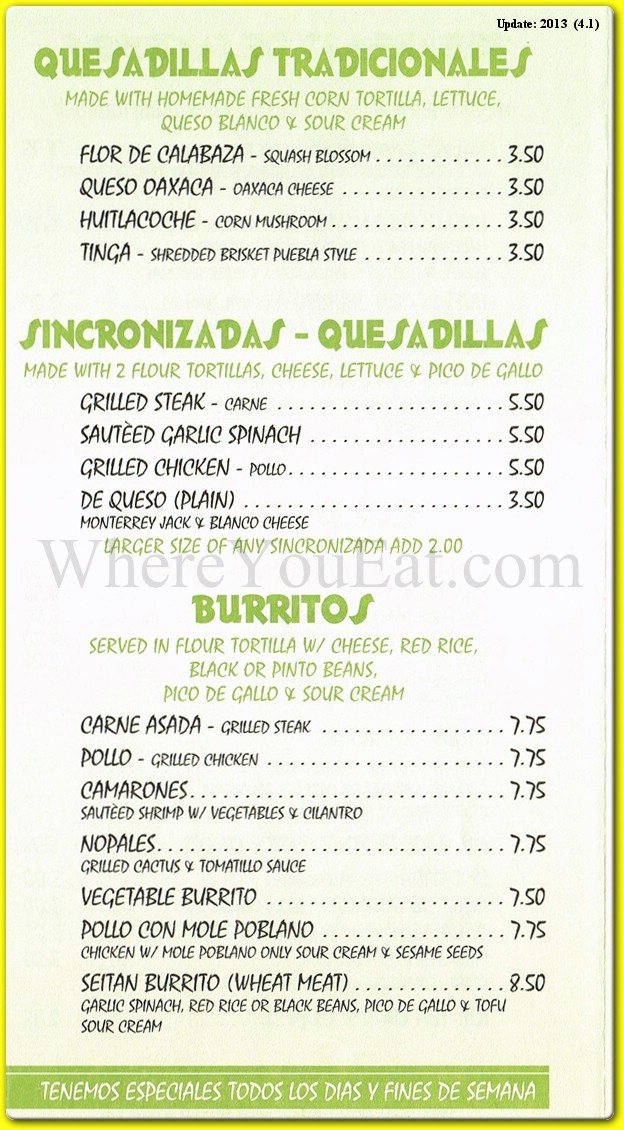 menu image