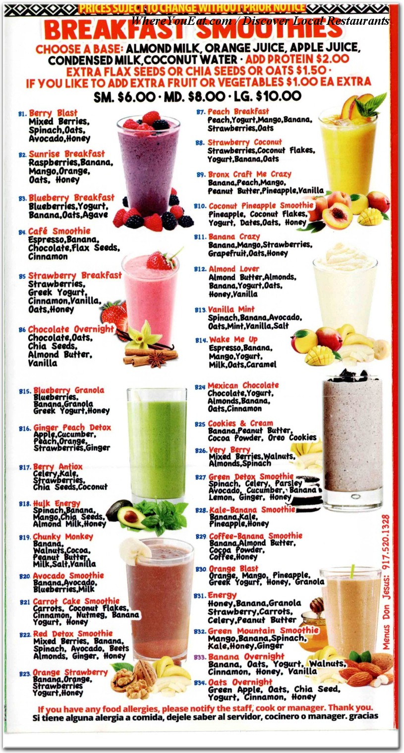 menu image
