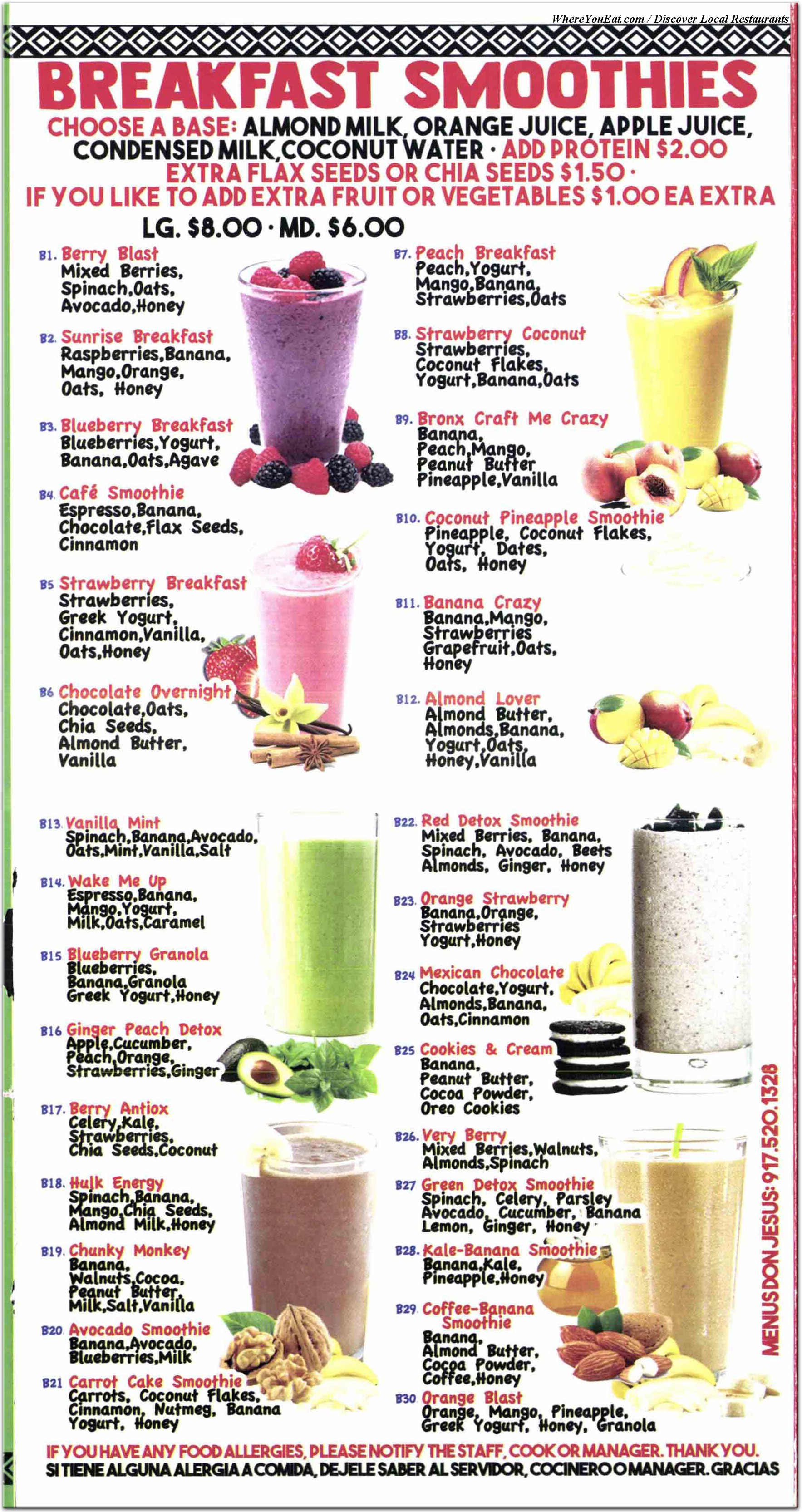 menu image