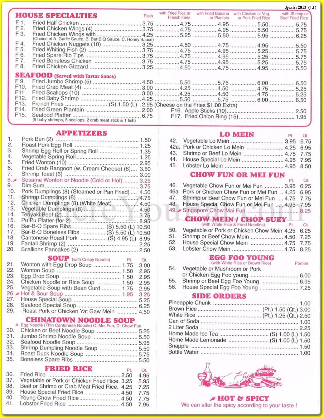 menu image