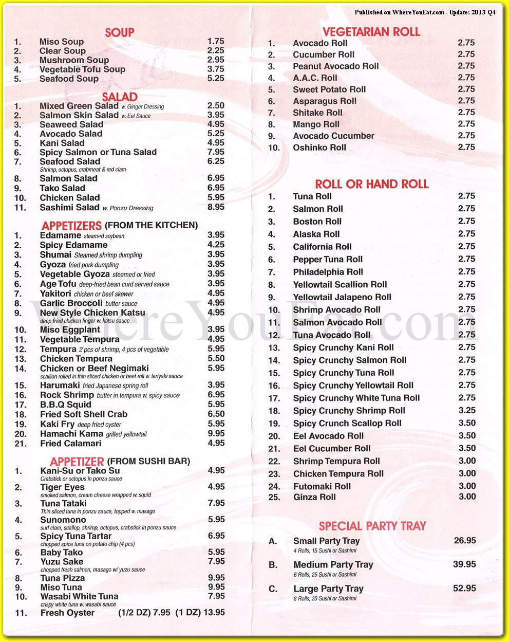 menu image