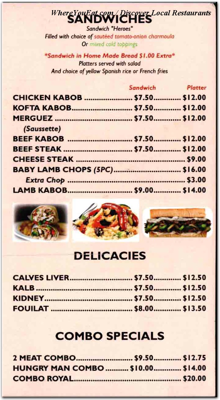 menu image