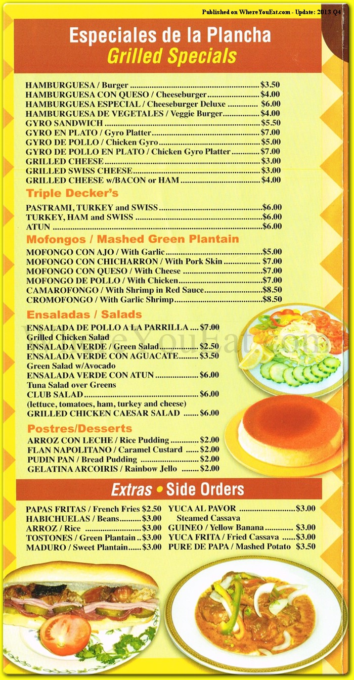 menu image