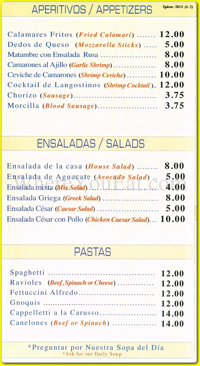 menu image