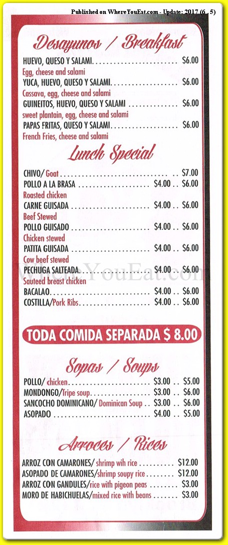 menu image