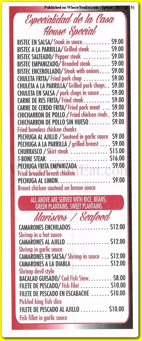 menu image