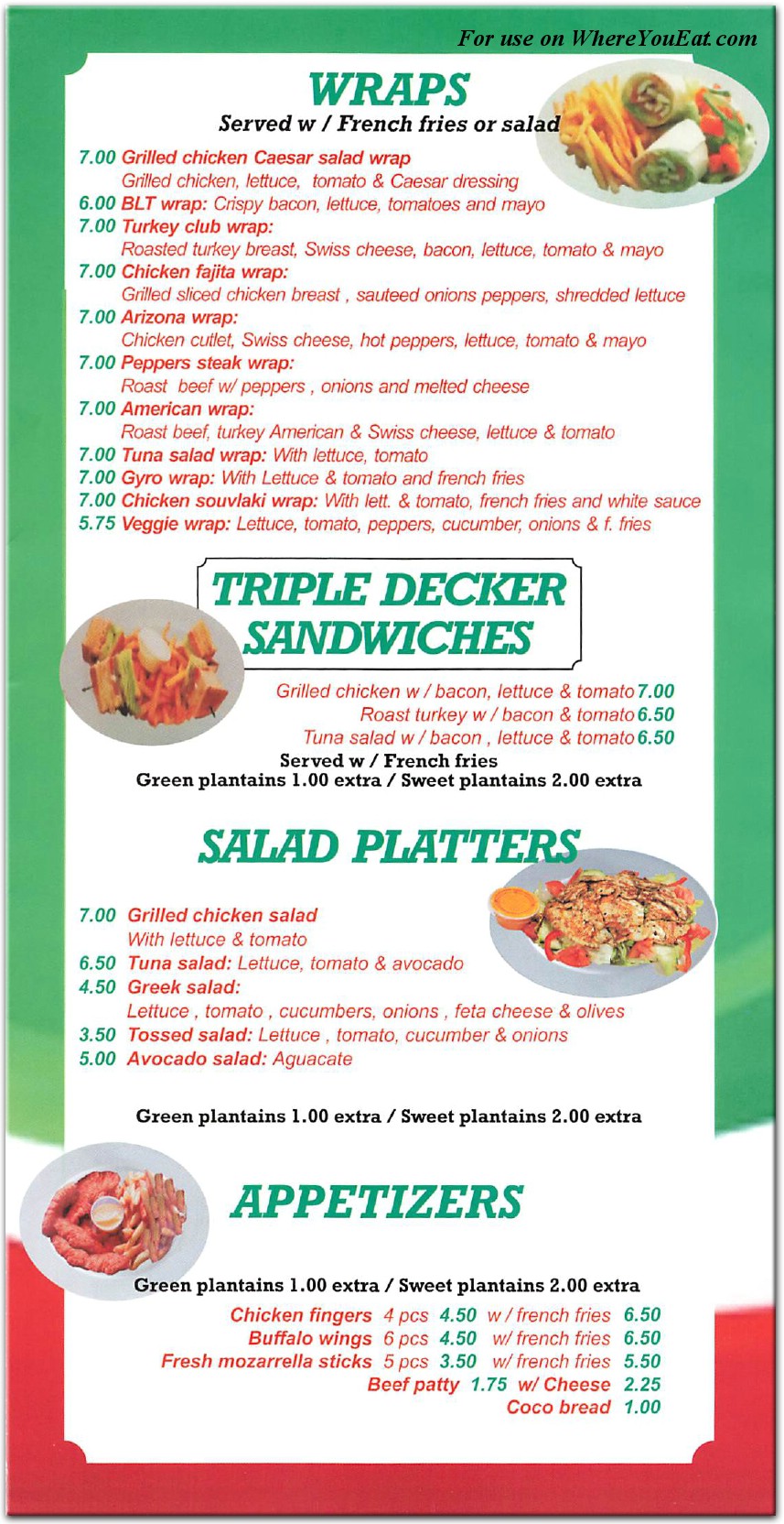 menu image